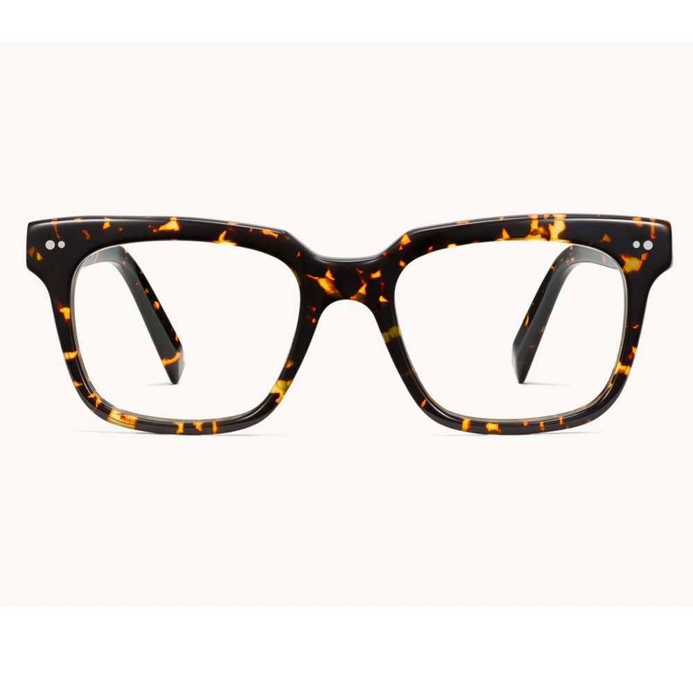 WARBY PARKER Winston Black Oak Tortoise (Wide) eyeglass Frames NWOT!